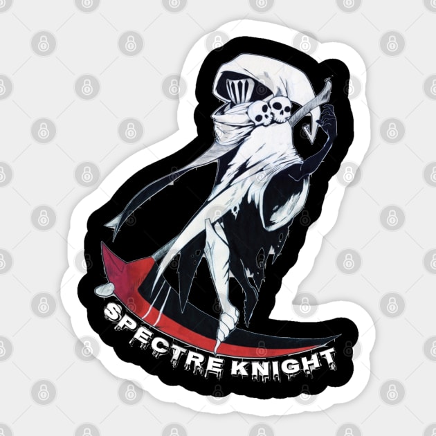 Spectre Knight Sticker by Retrollectors